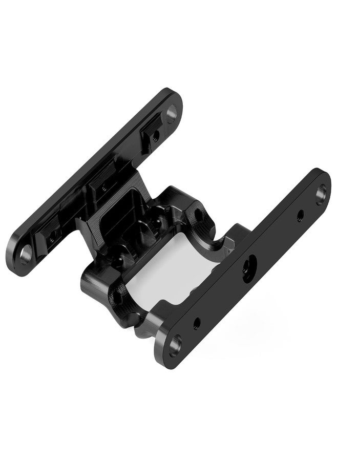 WEFEINO Aluminum Skid Plate Transmission Mount Upgrade Parts for FMS FCX18 LC80 1/18 RC Crawler Car (Black) - Image 5